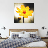 Fleur de cosmos jaune - Beaux art Toile enveloppée (Insitu(Chambre))