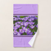 Fleur de crocus pourpre (Serviette à main)