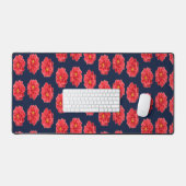 Fleur de dahlia rose en bleu (Clavier et souris)
