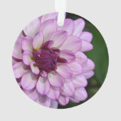 Fleur de dahlia violet fleurs de noël ornement (dos)