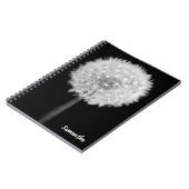 Fleur de Dandelion carnet spiral (Côté gauche)