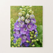 Fleur de Delphinium Larkspur Puzzle moyen (Vertical)