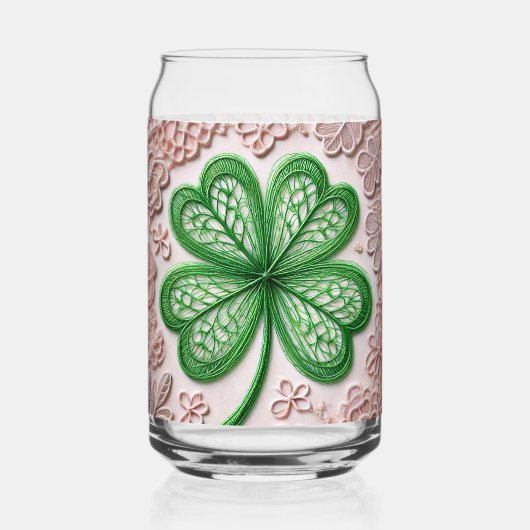 Fleur de dentelle coquette trèfle Saint-Patrick (Recto)