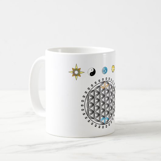 Fleur de divinité de la vie dans la tasse de (Devant gauche)