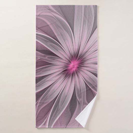 Fleur de fantaisie abstraite fleur de prunier art (Serviette de bain)