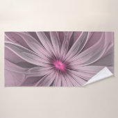 Fleur de fantaisie abstraite fleur de prunier art (Serviette de bain)
