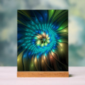 Fleur de fantaisie lumineuse, fractale abstraite c (Neutre)