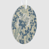 Fleur de feuille bleue asiatique japonaise (devant)