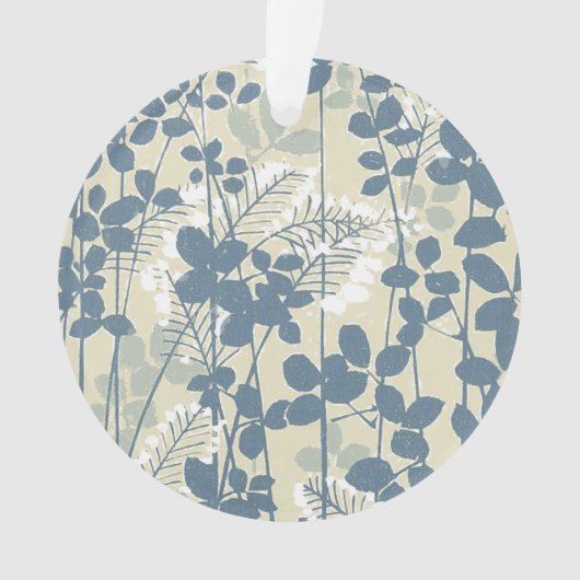 Fleur de feuille bleue asiatique japonaise (devant)