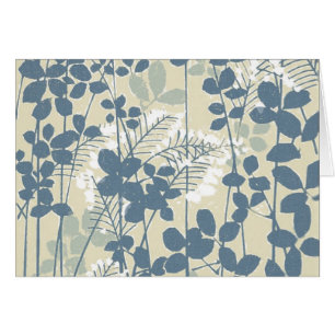 Fleur de feuille bleue asiatique japonaise