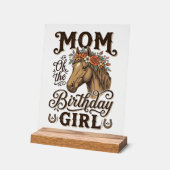 Fleur de fille d'anniversaire de maman Cheval occi (Angle)