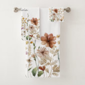 Fleur de fleur sauvage aquarelle monogrammée Joli (En situation)