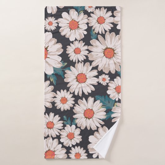 fleur de fleurs sans couture, motif d'impression m (Serviette de bain)