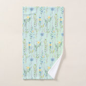 Fleur de flore rustique du dégradé de l'aquarelle (Serviette à main)