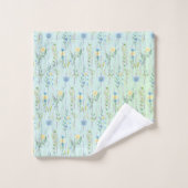 Fleur de flore rustique du dégradé de l'aquarelle (Gant de toilette)