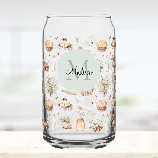 Fleur de fraisier fantaisiste monogrammée de campa