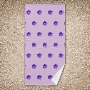 Fleur de géranium violet Motif sans couture sur