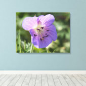 Fleur de géranium violet sur toile (Insitu (Plancher de Bois))