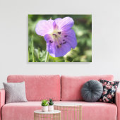 Fleur de géranium violet sur toile (Insitu(Salon))