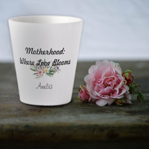 Fleur de la fête mère Gratitude Latte Mug