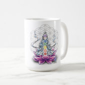 Fleur de la vie, chakra, tasse de classique de (Devant droit)