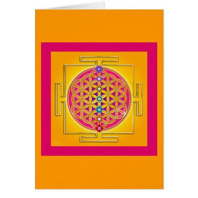 FLEUR de la VIE - Chakras Yantra (Devant)