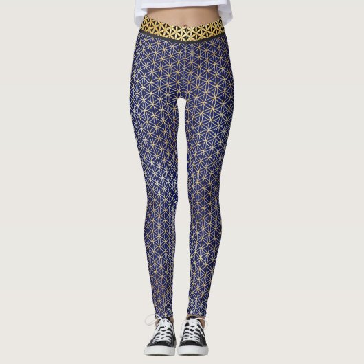 Fleur de la vie Leggings (Devant)