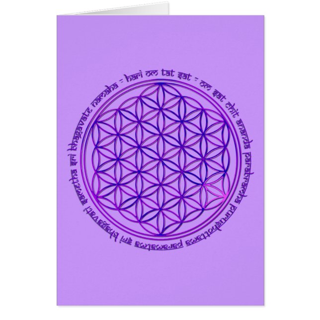 Fleur de la vie - Moola Mantra - violet (Devant)