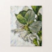Fleur de l'Arbre Blanc Art Puzzle (Vertical)