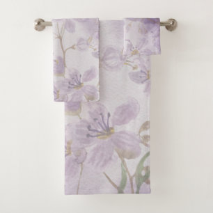 Fleur de Lavande Douce Aquarelle Violette