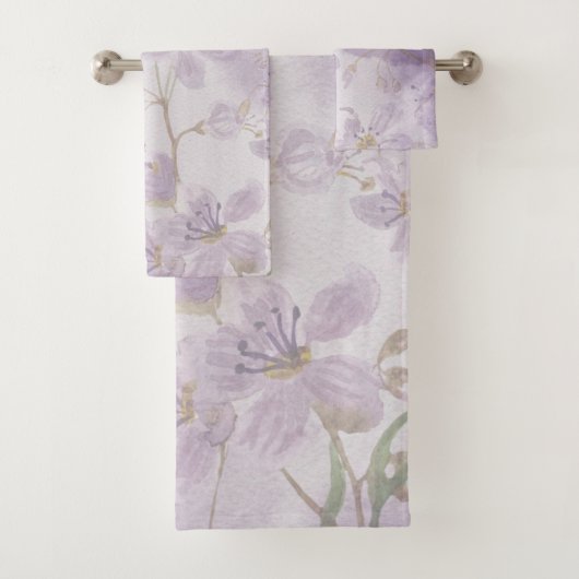Fleur de Lavande Douce Aquarelle Violette (En situation)