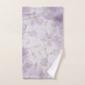 Fleur de Lavande Douce Aquarelle Violette (Serviette à main)