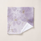 Fleur de Lavande Douce Aquarelle Violette (Gant de toilette)