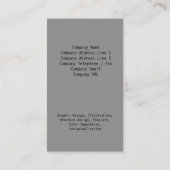 Fleur de libellules Cartes de visite florales (Dos)