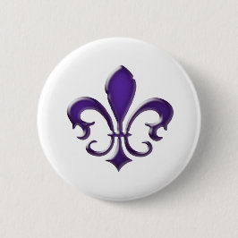Fleur-de-Lis-1 Ronde Button 5,7 Cm