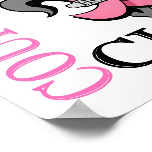 Fleur De Lis 3 Borstkanker Poster (Hoek)