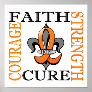 Fleur De Lis 3 Leukemie Poster