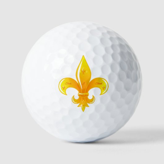 Fleur De Lis 3 Pack Golf Balls Golfballen (Voorkant)
