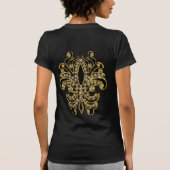 Fleur de lis 4 Design om te kiezen uit T-shirt (Achterkant)