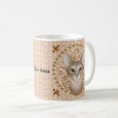 Fleur De Lis Abessijnse Kat mok (Voorkant rechts)