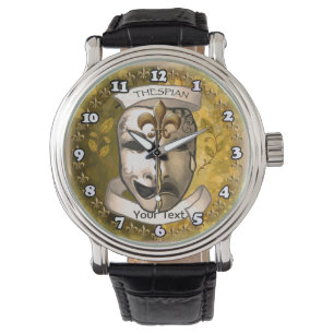 Fleur De Lis Acteur Maskers Horloge