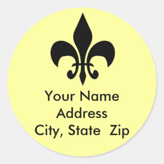 Fleur de Lis Adres Sticker