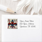 Fleur De Lis Adresetiketten Etiket (Insitu)