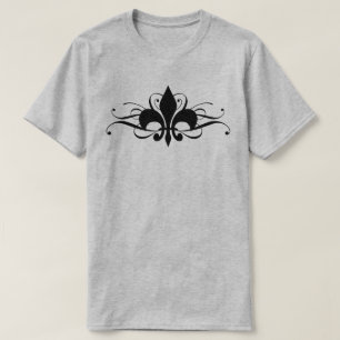 Fleur De Lis Avec T-Shirt Au Fils