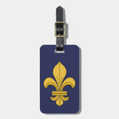 Fleur-de-lis Bagagelabel (Voorkant verticaal)