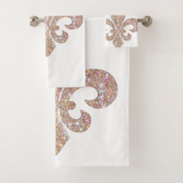 Fleur De Lis Bathroom Sprakle Bad Handdoek