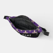 Fleur de Lis, Beige sur Violet, Royal, Votre Nom (Ouvrir)