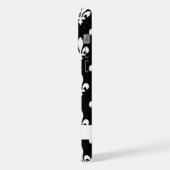 Fleur de Lis, Blanc sur Noir, Blanc, Votre Nom (Côté gauche)