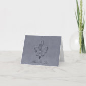 Fleur de Lis BLANK Note Card Kaart (Voorkant)