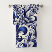 Fleur de lis bleu et gris (En situation)